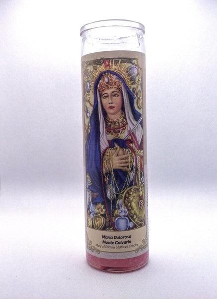 Metricilli Mary of Sorrow of Mount Cavalry  ( Maria Dolorosa Monte Calvario )   Candle