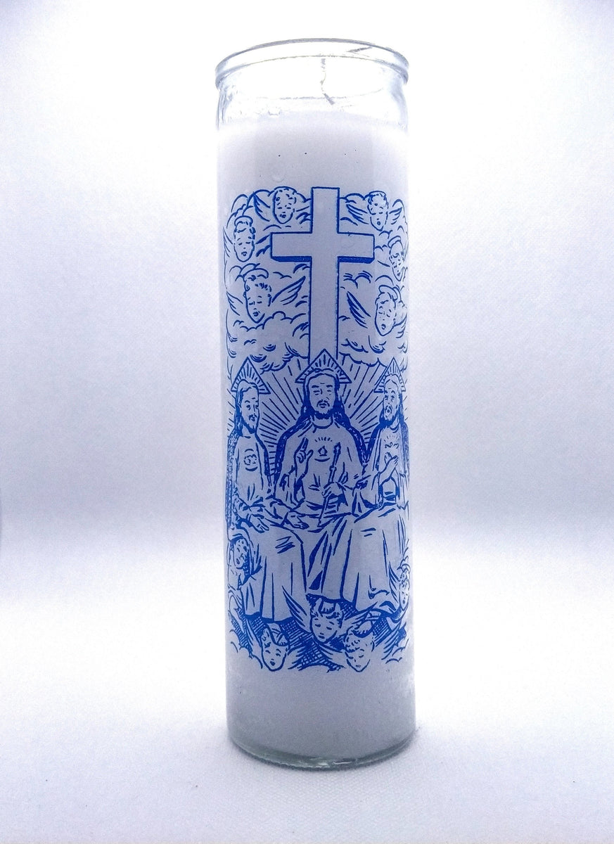 The Holy Trinity La Santisima Trinidad Candle botanicalaluzdivina