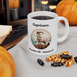 Capricorn - The Ambitious Sea-Goat Mug. Ceramic Mug 11oz