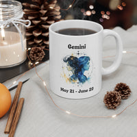 Gemini - The Twins' Duality Mug. Ceramic Mug 11oz