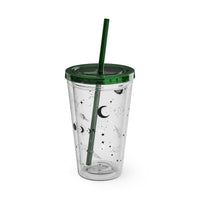 Mystical Elements Sunsplash Tumbler with Straw, 16oz