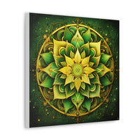 Golden Bloom Mandala Wall Art