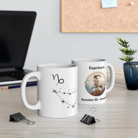 Capricorn - The Ambitious Sea-Goat Mug. Ceramic Mug 11oz