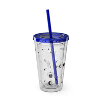 Mystical Elements Sunsplash Tumbler with Straw, 16oz