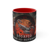 Cosmic Harmony Zodiac Mug Collection -  Scorpio. Accent Coffee Mug, 11oz