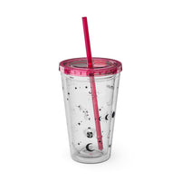 Mystical Elements Sunsplash Tumbler with Straw, 16oz