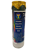 7 Archangels Prepared Candle – Divine Protection & Healing | Multicolor Layered Wax