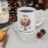 Libra - The Balanced Scales Mug. Ceramic Mug 11oz