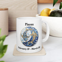 Pisces - The Dreamy Fish Mug. Ceramic Mug 11oz