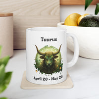 Taurus - The Strong Bull Mug. Ceramic Mug 11oz
