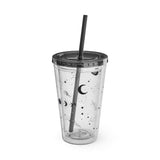 Mystical Elements Sunsplash Tumbler with Straw, 16oz