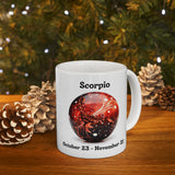 Scorpio - The Mysterious Scorpion Mug. Ceramic Mug 11oz