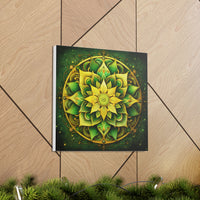 Golden Bloom Mandala Wall Art