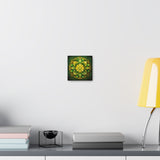 Golden Bloom Mandala Wall Art