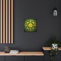 Golden Bloom Mandala Wall Art