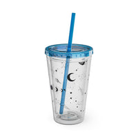 Mystical Elements Sunsplash Tumbler with Straw, 16oz