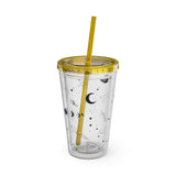 Mystical Elements Sunsplash Tumbler with Straw, 16oz