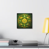 Golden Bloom Mandala Wall Art