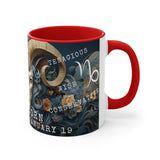 Cosmic Harmony Zodiac Mug Collection - Capricorn. Accent Coffee Mug, 11oz