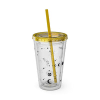 Mystical Elements Sunsplash Tumbler with Straw, 16oz