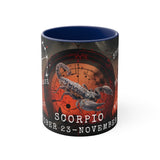 Cosmic Harmony Zodiac Mug Collection -  Scorpio. Accent Coffee Mug, 11oz