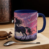 Cosmic Harmony Zodiac Mug Collection - Sagittarius. Accent Coffee Mug, 11oz