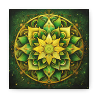 Golden Bloom Mandala Wall Art