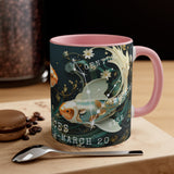 Cosmic Harmony Zodiac Mug Collection - Pisces. Accent Coffee Mug, 11oz