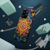Radiant Mandala Phone Case: Embrace the Harmony. MagSafe Tough Cases