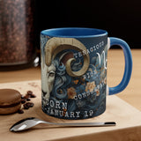 Cosmic Harmony Zodiac Mug Collection - Capricorn. Accent Coffee Mug, 11oz