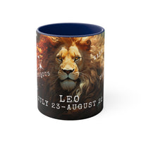 Cosmic Harmony Zodiac Mug Collection - Leo. Accent Coffee Mug, 11oz