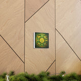 Golden Bloom Mandala Wall Art