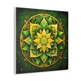 Golden Bloom Mandala Wall Art