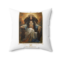 Empress Tarot Spun Polyester Square Pillow