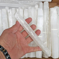 Natural Selenite Crystal Sticks, Wands, Rulers