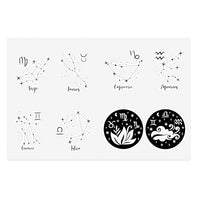 Enlighten Sticker Sheets - Opposite Elements Zodiac Signs. Sticker Sheets