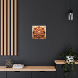 Radiant Sunset Mandala Wall Art