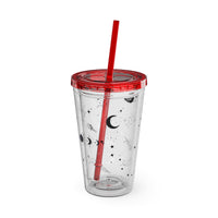 Mystical Elements Sunsplash Tumbler with Straw, 16oz