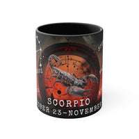 Cosmic Harmony Zodiac Mug Collection -  Scorpio. Accent Coffee Mug, 11oz