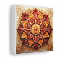 Radiant Sunset Mandala Wall Art