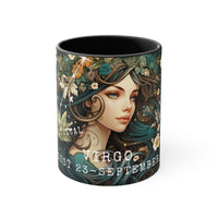 Cosmic Harmony Zodiac Mug Collection - Virgo. Accent Coffee Mug, 11oz