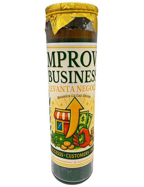 Improve Business Candle – Levanta Negocio | Bergamot, Basil, Cinnamon & Ginger Oils