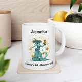 Aquarius - The Innovative Water-Bearer Mug. Ceramic Mug 11oz