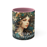 Cosmic Harmony Zodiac Mug Collection - Virgo. Accent Coffee Mug, 11oz