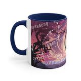 Cosmic Harmony Zodiac Mug Collection - Sagittarius. Accent Coffee Mug, 11oz