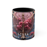 Cosmic Harmony Zodiac Mug Collection - Libra. Accent Coffee Mug, 11oz