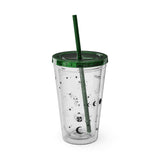 Mystical Elements Sunsplash Tumbler with Straw, 16oz