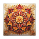 Radiant Sunset Mandala Wall Art