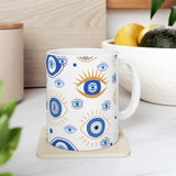 All-Seeing Turkish Eye Amulet Mug. Ceramic Mug 11oz