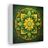 Golden Bloom Mandala Wall Art